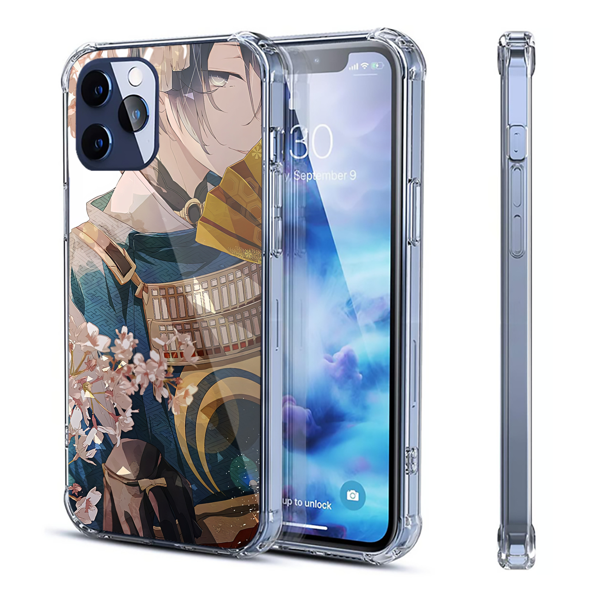 （画像用） 刀剣乱舞 Touken Ranbu 【iPhone 12シリーズ対応】透明スマホケース（クリアソフトケース）